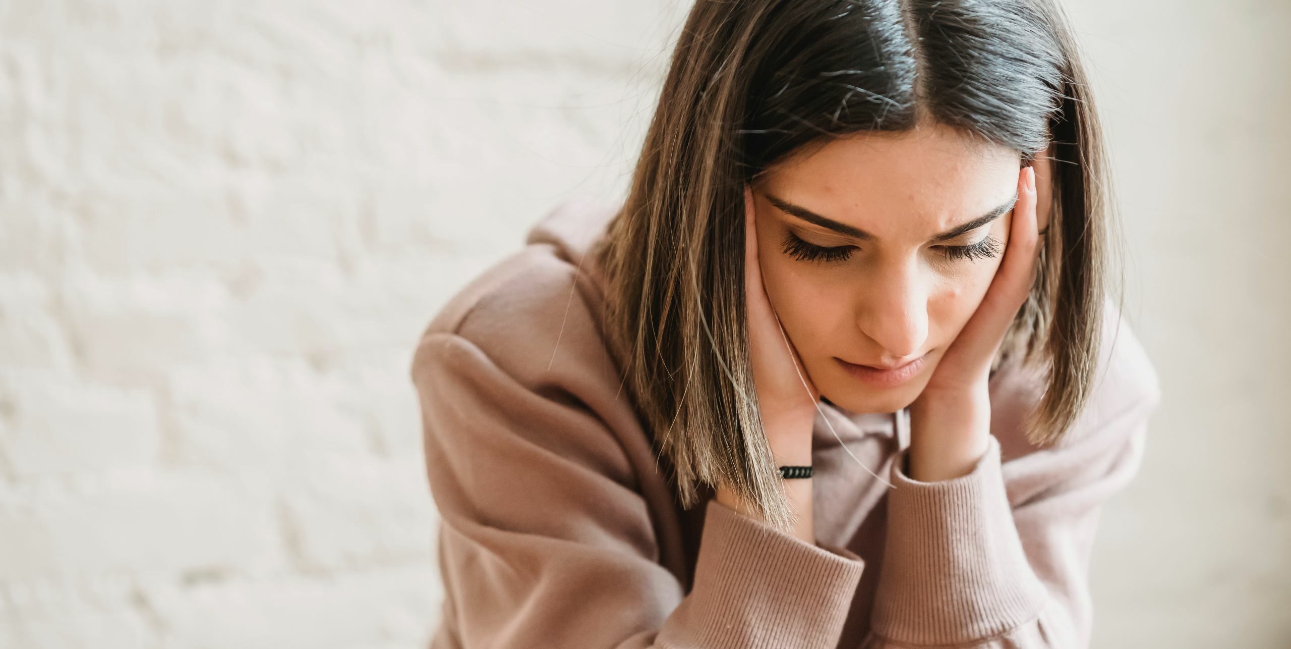 picture of a woman upset