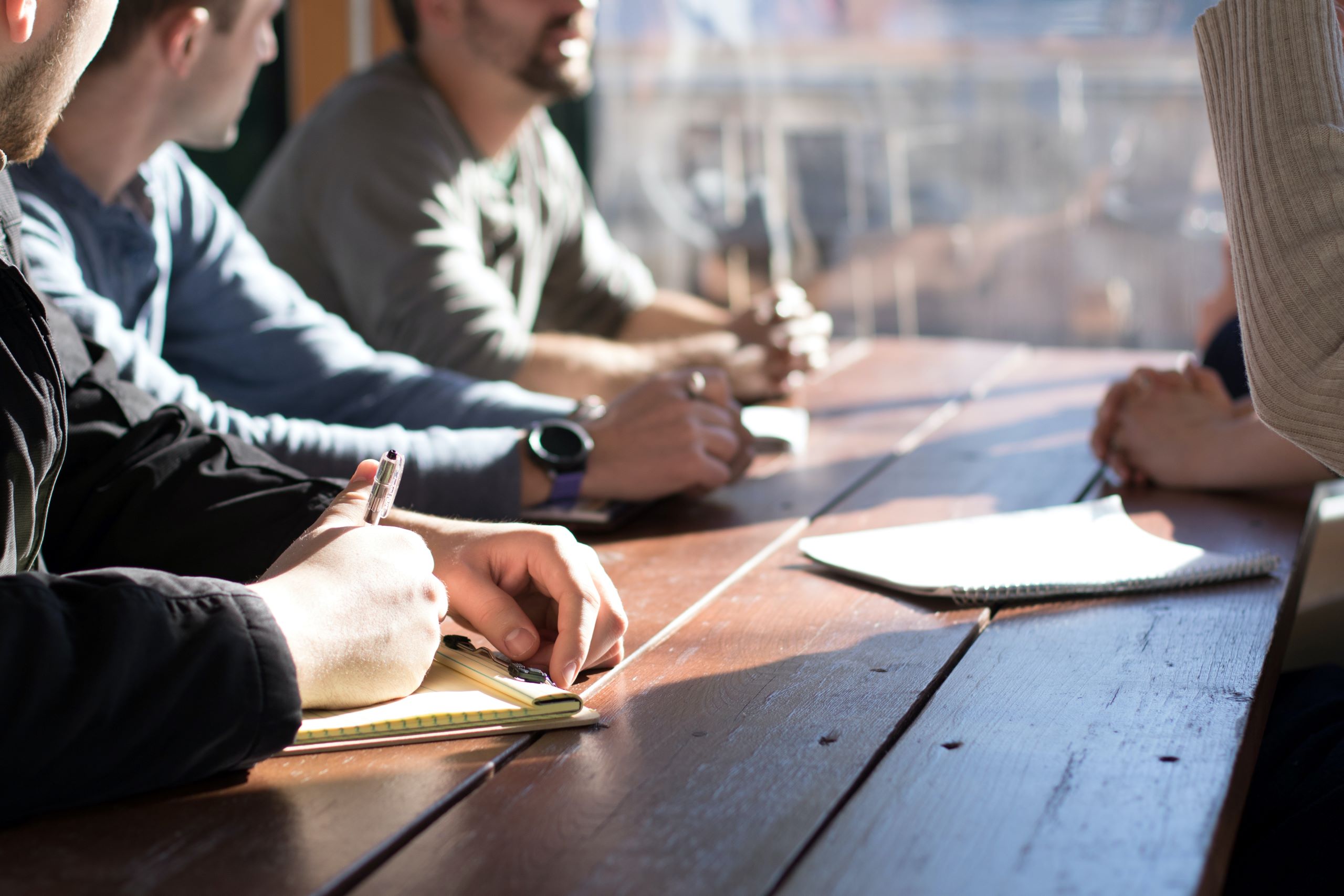 people having a meeting