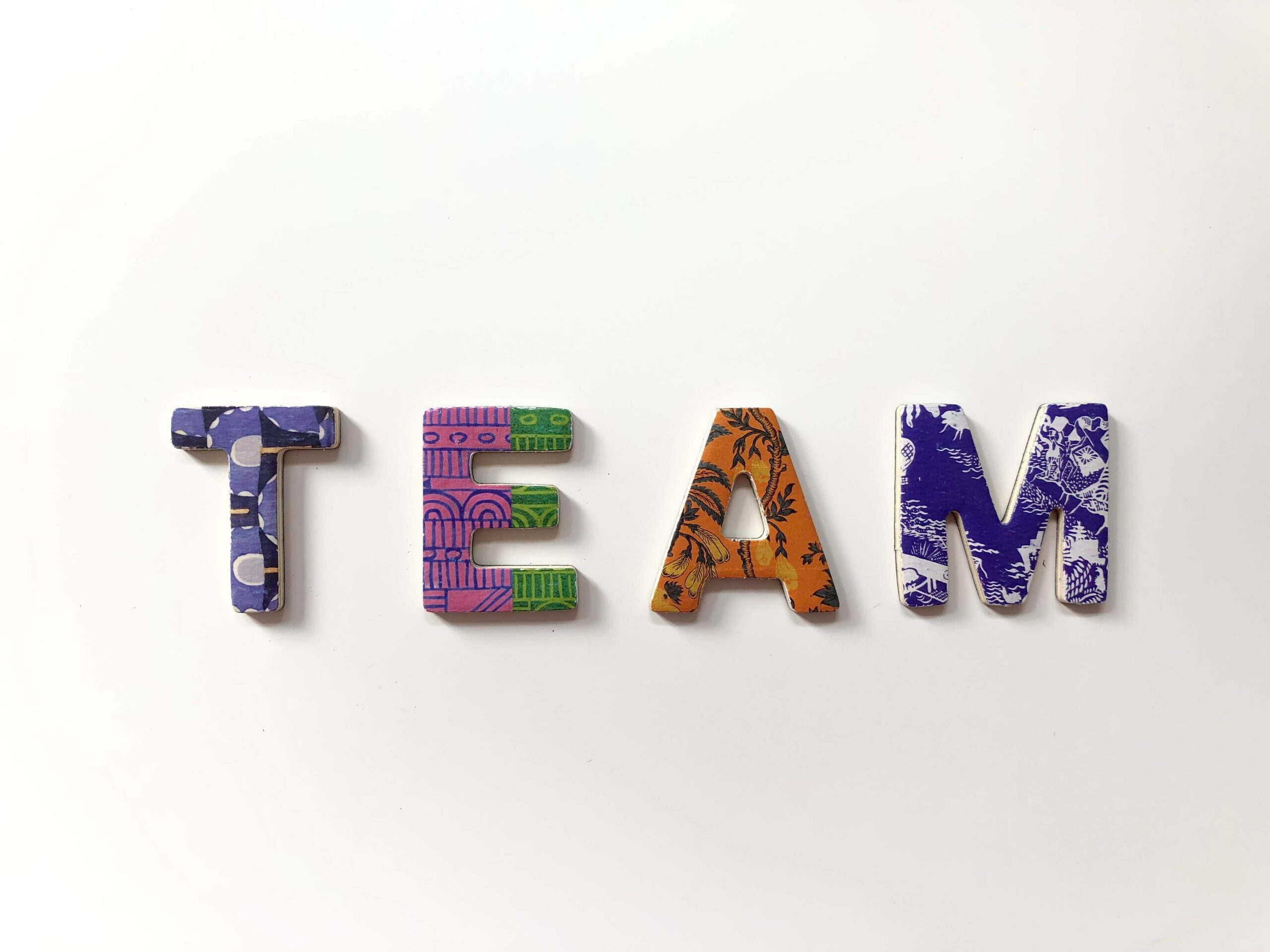 artwork spelling out team