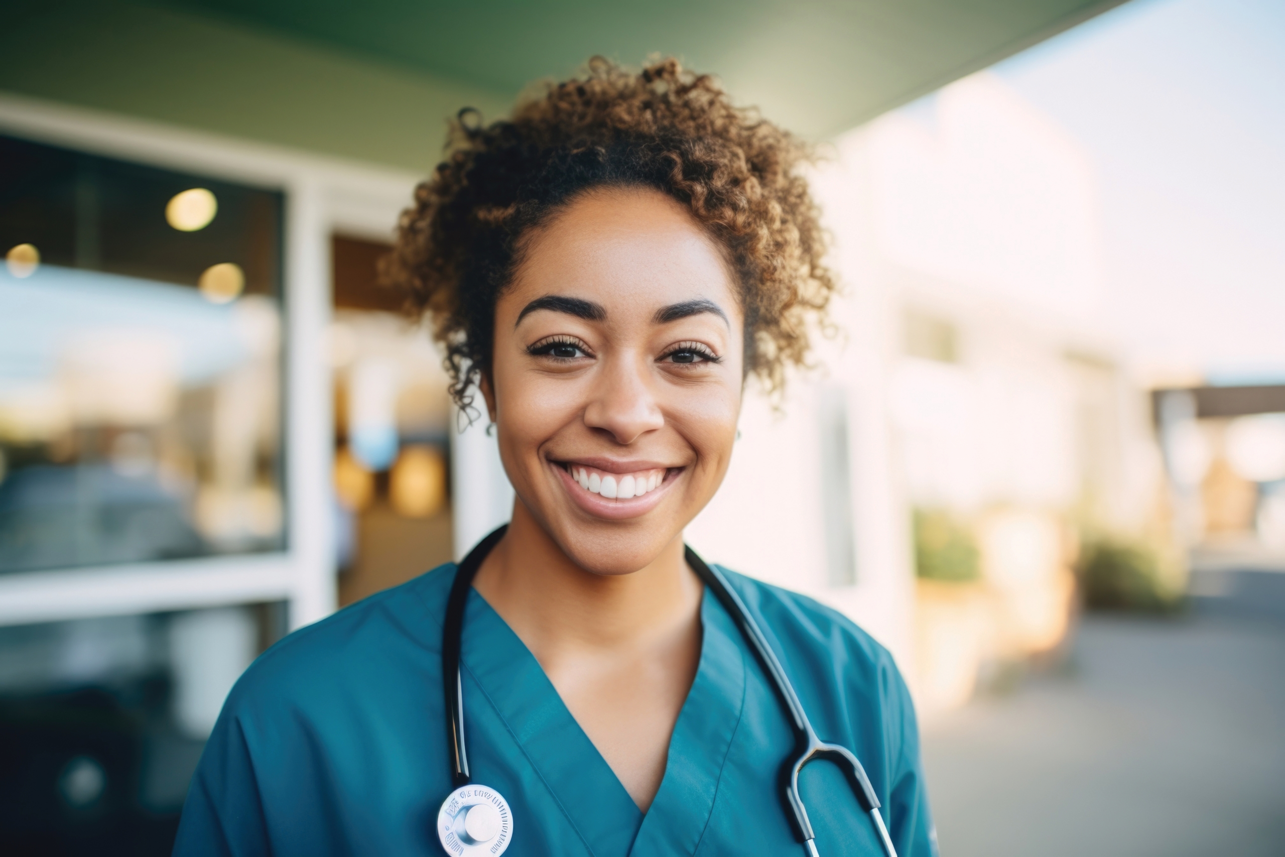 female doctor smiling